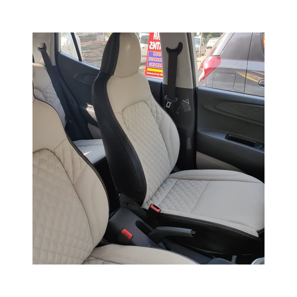Maruti Suzuki Fronx Nappa Leather Seat Cover in Diamond-Cut