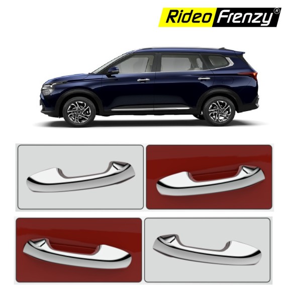 Buy Kia Carens Door Chrome Handle Covers online India | Imported Quality Rustfree