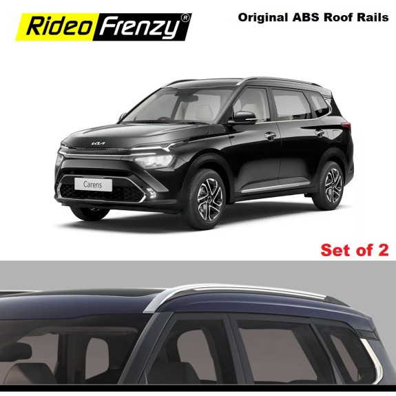 Buy Kia Carens Roof Rails Silver Color online India| Genuine OE Type Design | Imported ABS Material