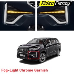 Buy Innova Hycross Fog-Light Chrome Garnish | Triple Chrome Plating