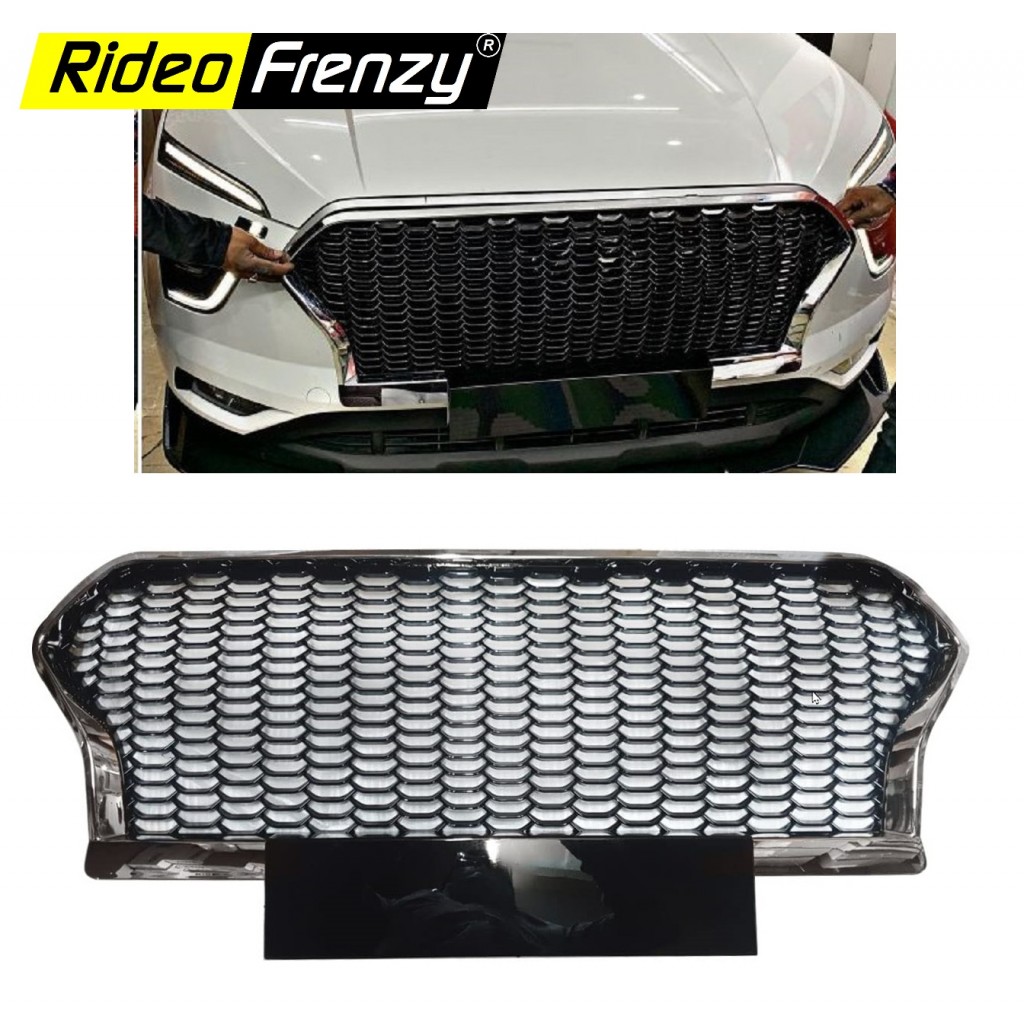 Buy Creta 2020 Audi RS Front Grill with Chrome Outline