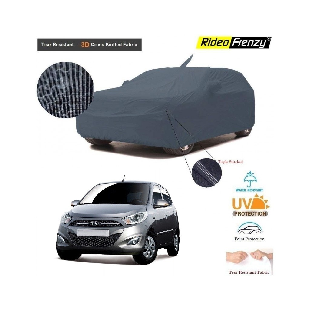 Buy Heavy Duty Triple Stiching Hyundai i10 Body Covers with Antenna Pocket