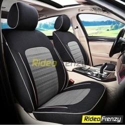 Buy Zigro Premium Jute Car Seat Covers in Black & Grey Color online India