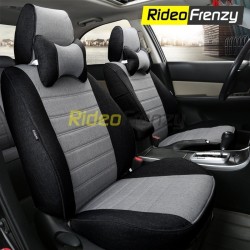 Buy Polsi Premium Jute Car Seat Covers in Grey & Black Color online India