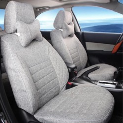 Buy Fresho Full Grey Jute Car Seat Covers Online @3999
