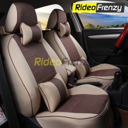 Buy Elegance Jute Car Seat Covers in Beige & Brown | Breathable Summer Friendly (Non Heating)