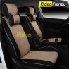 Buy Elegance Jute Car Seat Covers in Black & Beige | Breathable Summer Friendly (Non Heating)