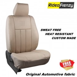 Buy Premium Beige Fabric Car Seat Covers online India | Sweat-Free & Breathable