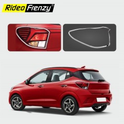 Buy Hyundai Grand i10 NIOS Chrome Tail Light Garnish Covers | Triple Chrome Plating