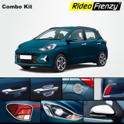 Buy New i10 NIOS (2023-2024) All Chrome Accessories Kit online at RideoFrenzy