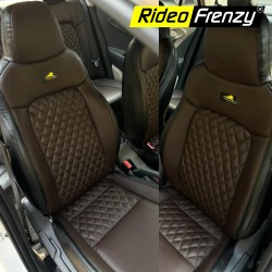 Buy Dark Choco & Black Seat Covers for Hyundai Exter online India | Airbag compatible