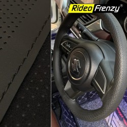 Buy Premium Black Steering Wheel Covers online at RideoFrenzy