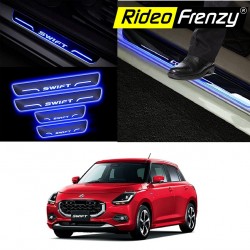 Buy New Gen Swift 2024 3D LED Illuminated Scuff Plates online at RideoFrenzy