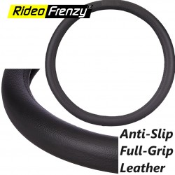 Easy Fit Premium Black Car Steering Wheel Cover