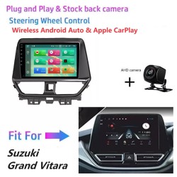 Grand Vitara Android Stereo System With Wireless CarPlay & Android Auto | AHD Camera & Bluetooth