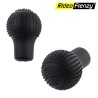 Black Soft Silicone Nonslip Car Shift Knob Round Cover