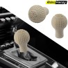 Buy Beige Soft Silicone Nonslip Car Shift Knob Round Cover