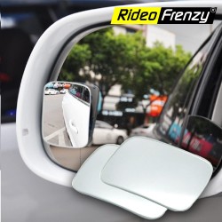 Buy Original Ractangle Blind Spot Mirror, HD Glass Convex Lens Frameless Adjustable 360 Degree Wide Angle for All Car