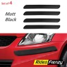 Universal Matt Black Car Bumper Protectors