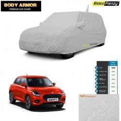 100% Waterproof New Maruti Swift Body Cover Mirror Pockets & Antenna | UV Sun Radiation and DustProof