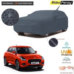 Buy New Maruti Swift Body Cover with Mirror & Antenna Pockets | 100% UV Protection & Dustproof