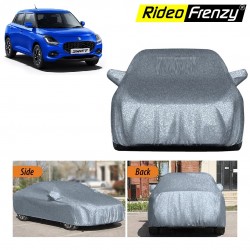 Buy Metallic Silver Body Cover For New Swift 2024 with Mirror & Antenna Pockets | Waterproof | UV Resistant | Dustproof