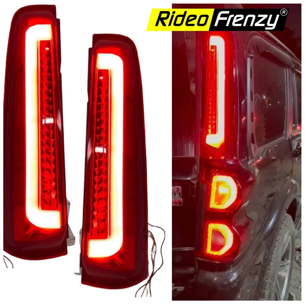 Buy Mahindra Scorpio D-Pillar Cluster LED Lights online India at RideoFrenzy