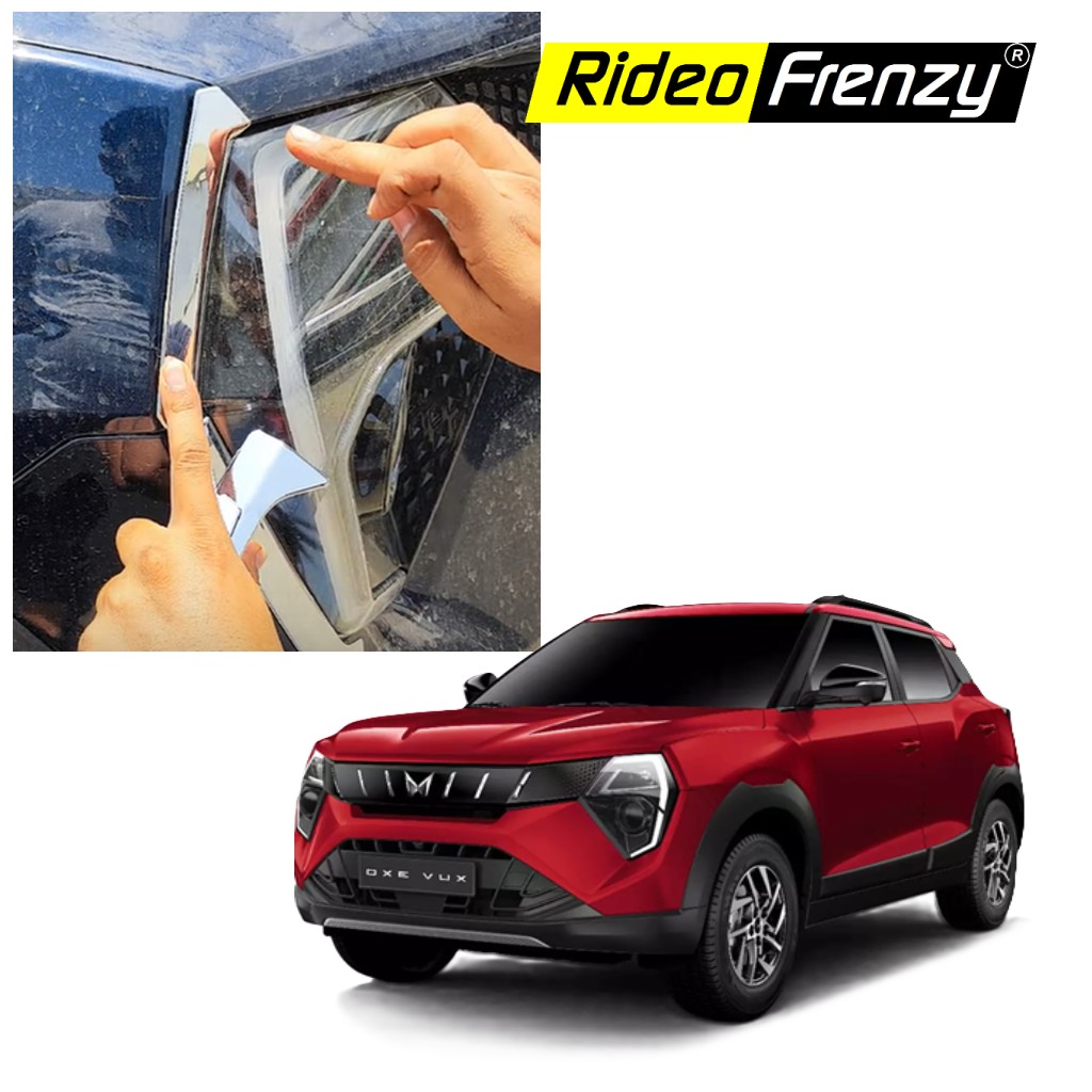 Buy Mahindra 3XO HeadLight Chrome Covers Garnish at RideoFrenzy