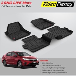 Buy Honda City (2020-2024) Rubber PVC Laser Cut Floor Mats | Heavy Duty Perfect Fit