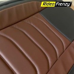 RideoFrenzy Luxury Coffee & Black Nappa Leather Seat Covers Online | Free Shipping