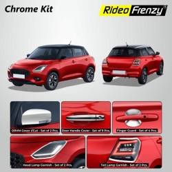 Buy New Swift 2024 Chrome Accessories Kit | ABS Chrome Plating