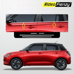 Buy New Swift 2024  Lower Window Chrome Garnish Online | RideoFrenzy