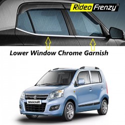 Maruti Old WagonR Lower Window Chrome Garnish | Stainless Steel