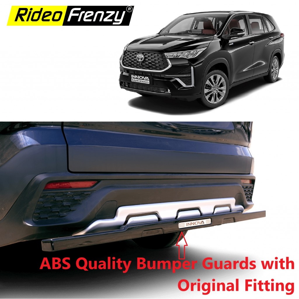 Buy Innova Hycross Bumper Protector Guards in ABS Plastic | OEM Fitting