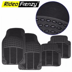 Buy RideoFrenzy All-Weather PVC Rubber Car Floor Mats in Black Color