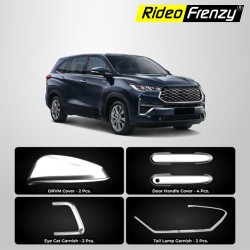 Buy Innova Hycross Chrome Accessories Kit | Rustfree & Triple Chrome Plating