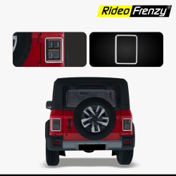 Buy Mahindra Thar Roxx Tail Light Chrome Garnish Covers online RideoFrenzy