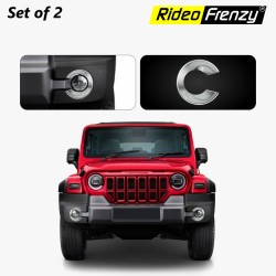 Buy Mahindra Thar Roxx Fog Lamp Chrome Covers Garnish | RideoFrenzy