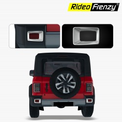 Buy Mahindra Thar Roxx Rear Reflector Chrome Garnish | RideoFrenzy