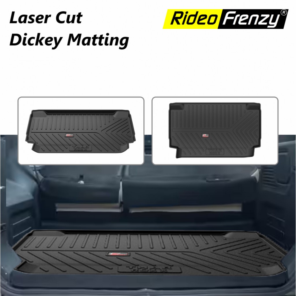 Buy Thar Roxx Laser Cut PVC Cargo Trunk/Boot/Dicky Mats online | RideoFrenzy