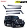 Buy Mahindra Thar Roxx Chromeline Door Visors online | RideoFrenzy