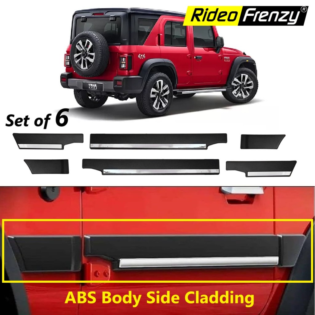 Buy Mahindra Thar Roxx Door Side Cladding Online India| RideoFrenzy