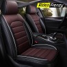 Buy RideoFrenzy LEO Brown & Black Nappa Leather Seat Covers