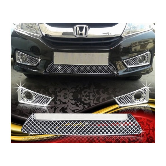 Buy Honda City Ivtec/Idtec Chrome Grill Covers online at low prices-Rideofrenzy