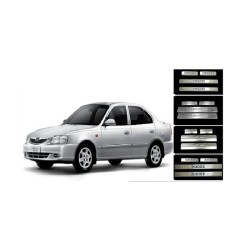 Buy Hyundai Accent Stainless Steel Door Scuff Sill Plates at low prices-RideoFrenzy