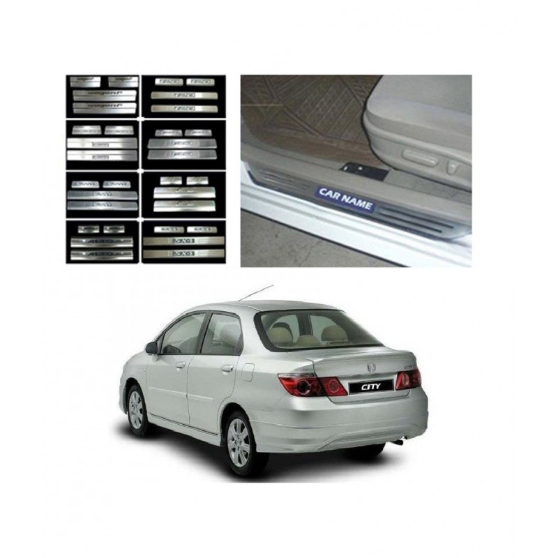Buy Honda City Zx Door Stainless Steel Sill Plate online at low prices-RideoFrenzy