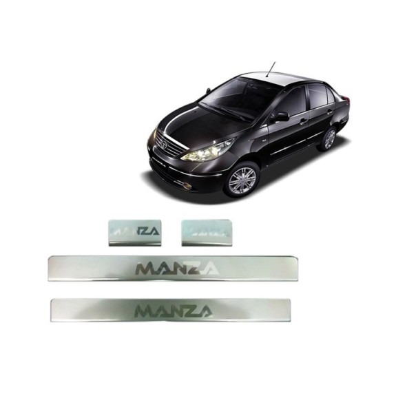 Buy Tata Manza Door Stainless Steel Sill/Scuff Plates online at low prices-RideoFrenzy