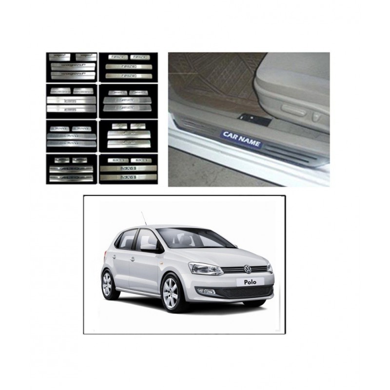 Buy Volkswagen Polo Door Stainless Steel Sill Plates online at low prices | Rideofrenzy