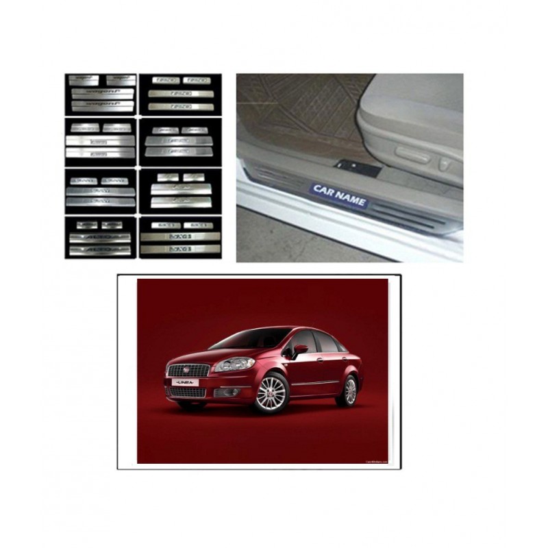 Buy Fiat Linea Stainless Steel Sill Plates online at low prices | Rideofrenzy