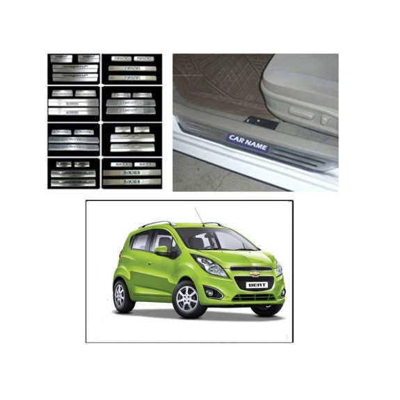 Buy Chevrolet Beat Stainless Steel Sill Plates online | Rideofrenzy